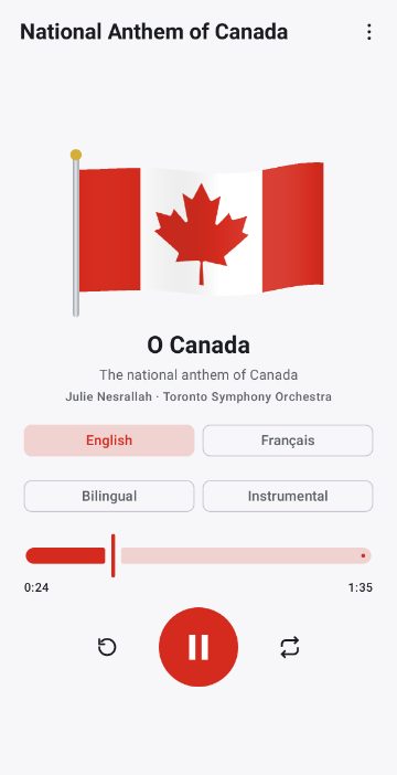 National Anthem of Canada 1