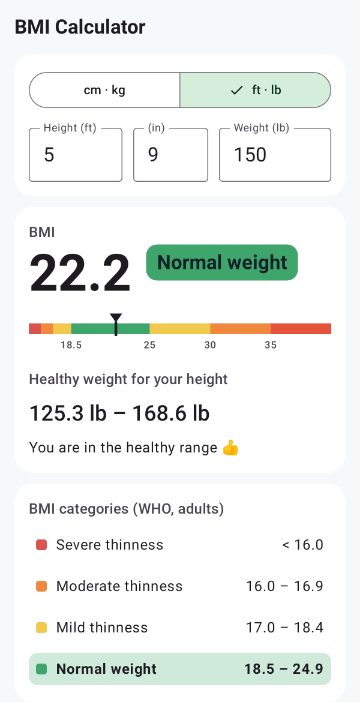BMI Calculator 3